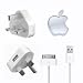 GENUINE APPLE MAINS CHARGER + FREE USB DATA CABLE, for iphone 4 / 4G...