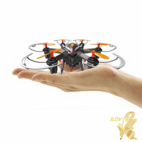 Imagen 9 de ILov Yizhan i6s Mini Helicopter Drone 2.4G RC Hexacopter with 6 Axis Gyro 3D Roll 2.0MP Camera (Pack 1, Negro)