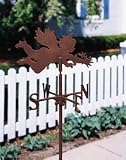 Cherub Garden Weathervane Black