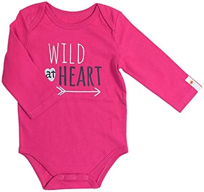 giggle Better Basics Long Sleeve Baby Bodysuit (3-6M, Very Berry)