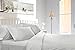 Clara Clark Premier 1800 Collection 4pc Bed Sheet Set - King Size, White, Hypoallergenic