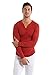 4-rth Thermal V-neck Long Sleeve Henley