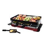  : Swissmar KF-77043 8-Person Classic Raclette Party Grill, Red Enamel