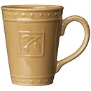 Signature Housewares Sorrento Collection 14-Ounce Mugs, Gold Antiqued Finish, Set of 6