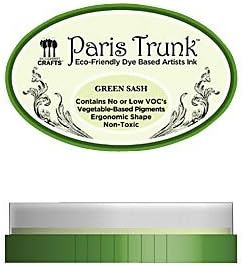 Eco Green Crafts Paris Trunk Dye-Based Artists Ink, Green Sash