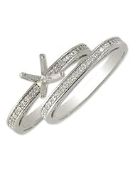 0.25cttw Natural White Round Diamonds (vs-Clarity,fg-Color) Bridal Set Comes... by 