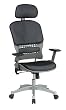 Mesh Executive Chair With Adjustable Headrest By Office Star Furniture With Free Shipping