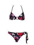Rampage Modern Purple Print 2 Pc Bikini W/Rings