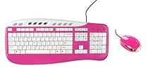 Saitek Keyboard & Mouse Combo Pink