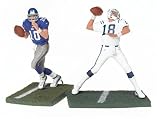 McFARLANE NFL PEYTON MANNING & ELI MANNING DELUXE ACTION FIGURE 2 PACK
