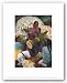 The Flower Vendor by Diego Rivera 5"x7" Art Print Poster