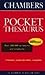 Books : Chambers Pocket Thesaurus