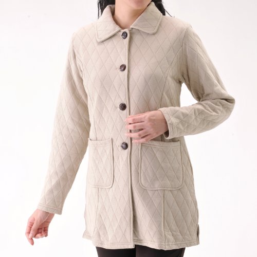 中綿キルティングコート