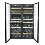EuroCave Performance 500 Wine Cellar (2-Temp) (Black Glass Door