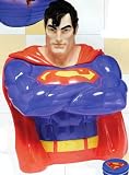 Superman Bust Figural Sculpted Ceramic Cookie Jar
