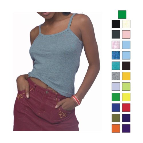 Click here to buy American Apparel Girly Spaghetti Tank - (0412AM).