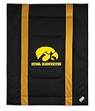 Iowa Hawkeyes ( University Of ) NCAA Sideline Twin Bed/Bedding Sports Comfo ....