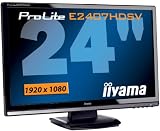 Iiyama ProLite E2407HDSV B1 Monitor LCD TFT 24.0 1920 x 1080 Audio Klavier Schwarz Monitor