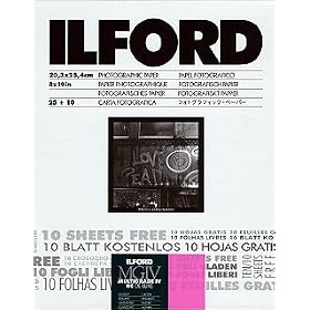 Click here to buy Ilford Multigrade IV RC Deluxe MGD.1M B&W Paper (8 x 10, Glossy, 25 sheets PLUS 10... by Ilford.