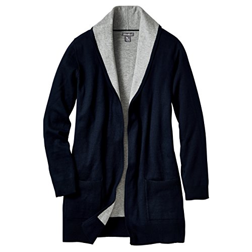 (エディー・バウアー) Eddie Bauer 長袖ダブルフェイスロングカーディガン