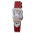 Fendi B.Fendi Red Lizard Strap Small Mother-of-Pearl Dial Women's Watch #F372247 by Fendi