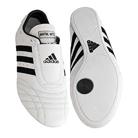 Adidas Martial Arts Shoes - sm-II White/Black Stripes