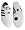 Adidas Martial Arts Shoes - sm-II White/Black Stripes, 5H