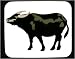 Mouse Pad with water buffalo, buffalo, zoo, captivity, mammal, vattenbuffel, livestock, animal, ungulate, horns, bovine