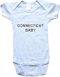 CONNECTICUT BABY - State-series - White, Blue or Pink Onesie / Baby T-shirt