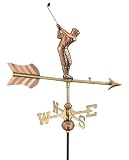 Golfer Weathervane - Polished
