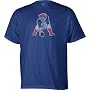 New England Patriots -Blue- Classic NFL Throwback Logo T-Shirt