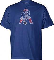 New England Patriots -Blue- Classic NFL Throwback Logo T-Shirt