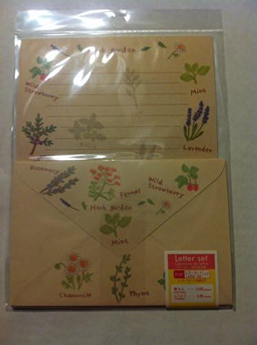 12 Cute Lovely Kawaii Japanese Design Writing Stationery Paper with 6 Envelopes