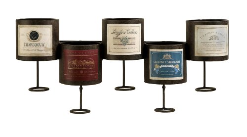 Image of IMAX Menai 5 Bottle Wine Holder - Wall Mount