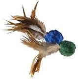 KONG Naturals Crinkle Ball with Feathers Cat Toy, Colors Vary, 2-Pack