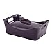 Rachael Ray Stoneware 3.5-Quart Rectangular Covered Casserole & Baking Dish, Purple