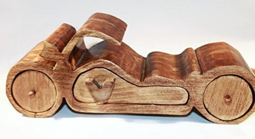 3 Drawer Motorcycle shaped Pine Bandsaw Box