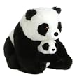 Aurora Plush 12" Mom & Baby Panda
