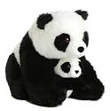 Aurora Plush 12" Mom & Baby Panda