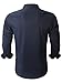Emiqude Mens Casual Slim Fit Long Sleeve Pocket Inner Contrast Plaid Dress Shirt