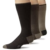 Dockers Men's 3-Pack Metro Crew Socks, Khaki Assort, 8 to 12