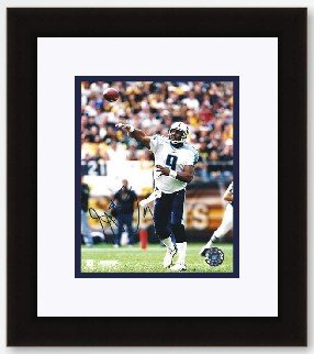 Steve McNair Autographed Tennessee Titans 8x10 Photo - Custom Framed