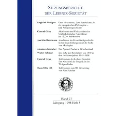 Deus sive natura: Zum Pantheismus in der europ�ischen Philosophie und Religionsgeschichte
