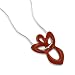 Red Jasper Angel on Sterling Silver Snake Chain