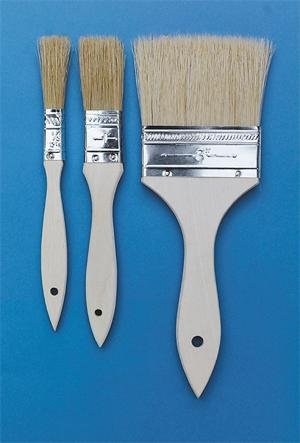 Childrens Toyshop  Toys : 3" White Varnish Brushes (Pk/6)