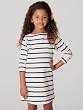 American Apparel Kids Long Sleeve Sailor Stripe Dress