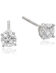 IGI Certified 18k Gold Round-Cut 4-Prong Diamond Studs (3/4 cttw, H-I Color, SI1-SI2 Clarity)