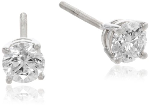 IGI Certified 18k White Gold Round-Cut 4-Prong Diamond Studs (3/4 cttw, H-I Color, SI1-SI2 Clarity) IGI Certified 18k White Gold Round-Cut 4-Prong Diamond Studs (3/4 cttw, H-I Color, SI1-SI2 Clarity)