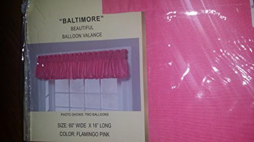 Beautiful balloon valance flamingo pink 60 x 16