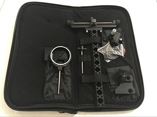 1PK Recurve Bow Aluminum Machined 1 Pin Bow Sight + Adjustable Stand +Night View Light for Archery Hunting Recurve Bow